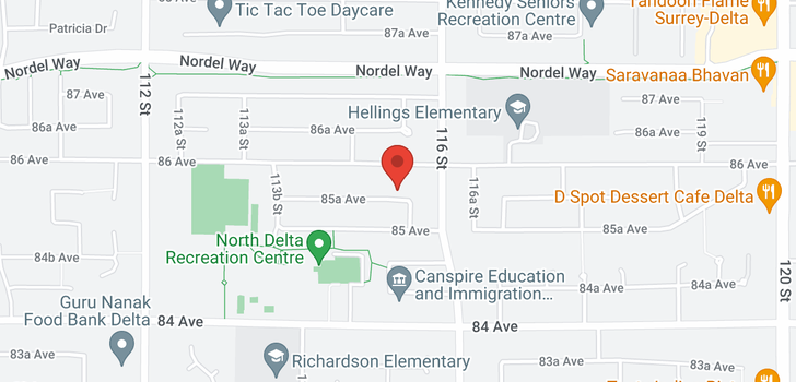 map of 11547 85A AVENUE